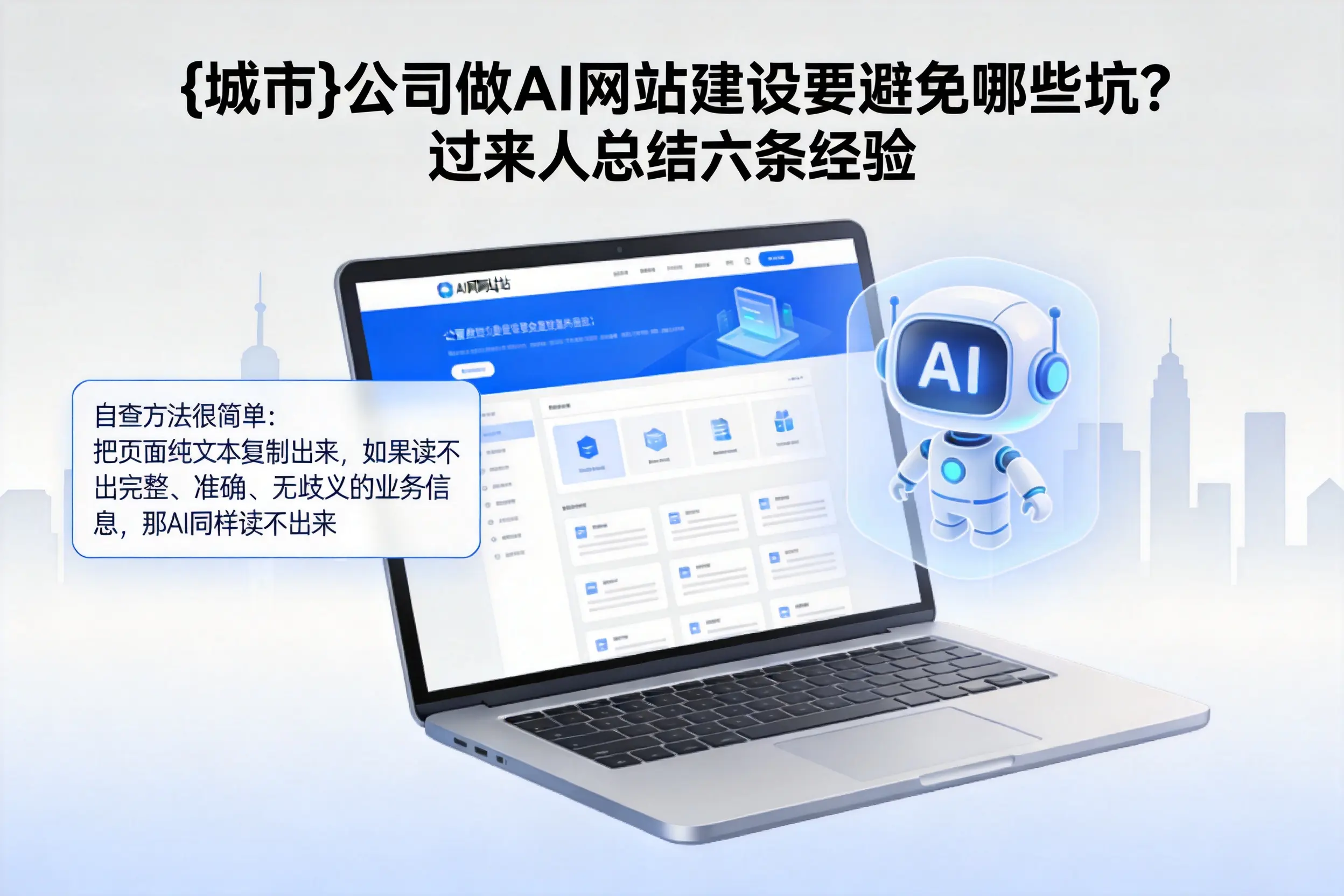 德宏公司做AI网站建设要避免哪些坑？过来人总结六条经验